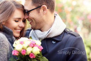 Man shows her love for her woman with flowers