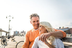 Couple over 50 on a date