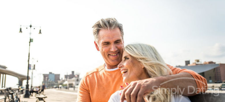 Couple over 50 on a date