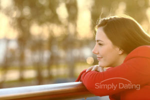 happy and content woman