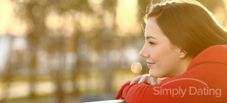 happy and content woman